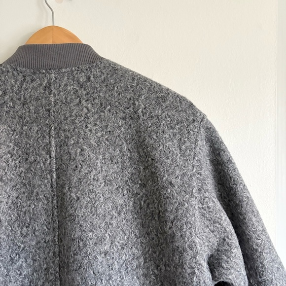 H&M Oversized Bomber Jacket in Gray NEW - Picture 5 of 6